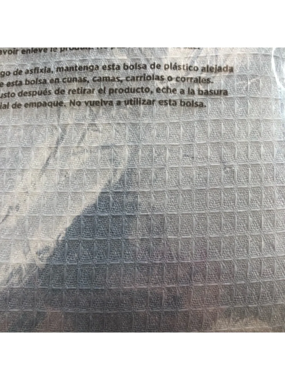 MDesign Lake Blue Waffle New in Bag/with tags Shower Curtain